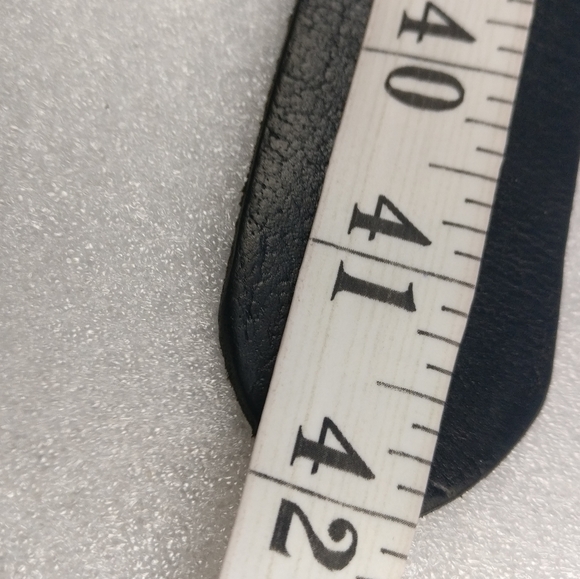 Vtg Y2K Phat Farm Leather belt Big buckle Bling bling Hip Logo - Picture 6 of 6